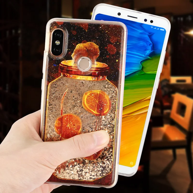 NOWAL чехол для Xiaomi Redmi Note 5 Pro Блестящий с жидкостью зыбучие пески милый мультяшный