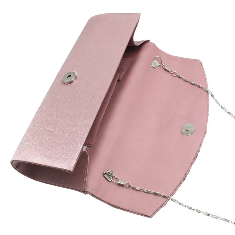 2017 роскошный сатиновый Блестящий женский Вечерний Клатч со стразами Дамский