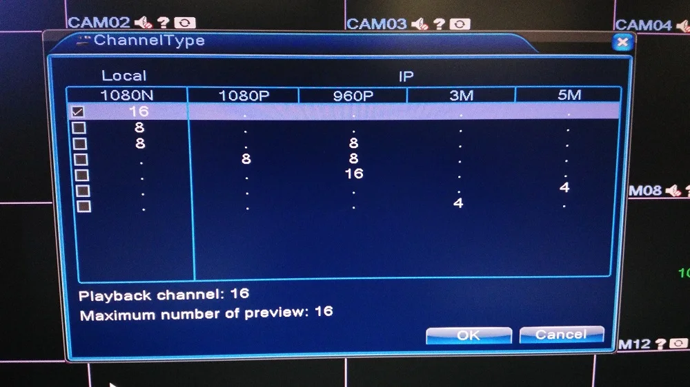 Камера видеонаблюдения Diske 16 каналов AHD DVR гибридный видеорегистратор 3 в 1 для 1080P