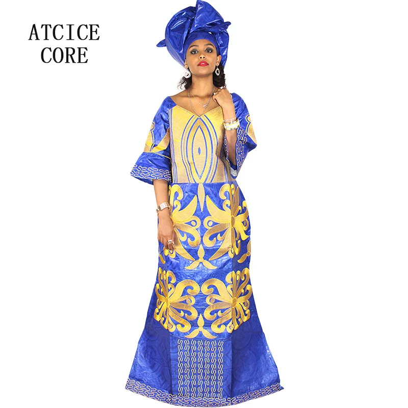 Африканские платья для женщин модный дизайн новое платье с вышивкой в