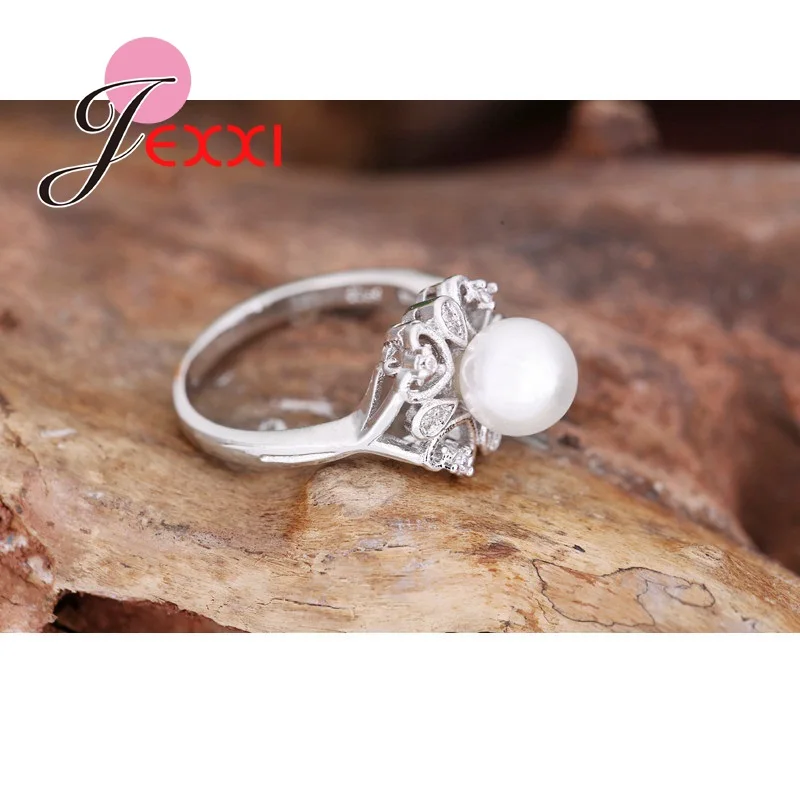 Женское кольцо из серебра 925 пробы с пресноводным жемчугом|wedding engagement ring|engagement rings