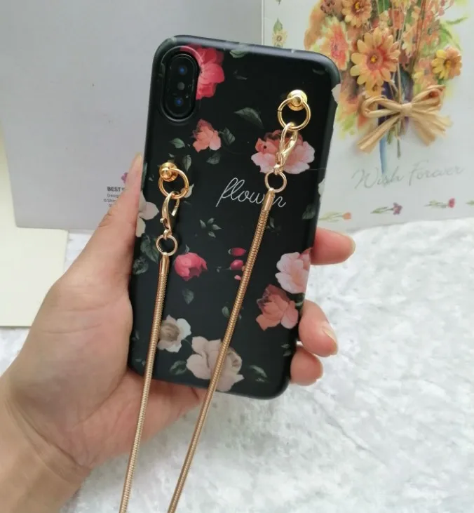 case with strap16 Милый простой волнистый силиконовый чехол для телефона для iphone 11 pro max чехол для iphone XS MAX чехол X XR 6 6S 7 8 Plus ремешок через плечо - Цвет: case with strap16