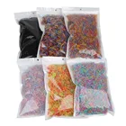 Резинки для волос женские, круглые, разные цвета, 1000 шт.лот