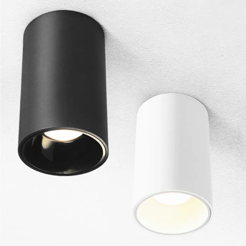 Dimmable LED Downlights 9W 12W 15W COB LED Ceiling Lamp Spot Lights AC110V-220V LED Wall Lamp Warm Cold White Indoor Lighting