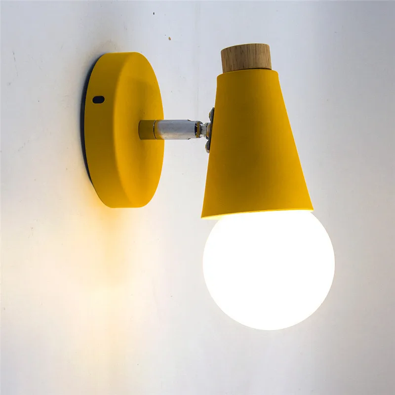 Новинка красочный 6 Вт светодиодный настенный светильник из дерева