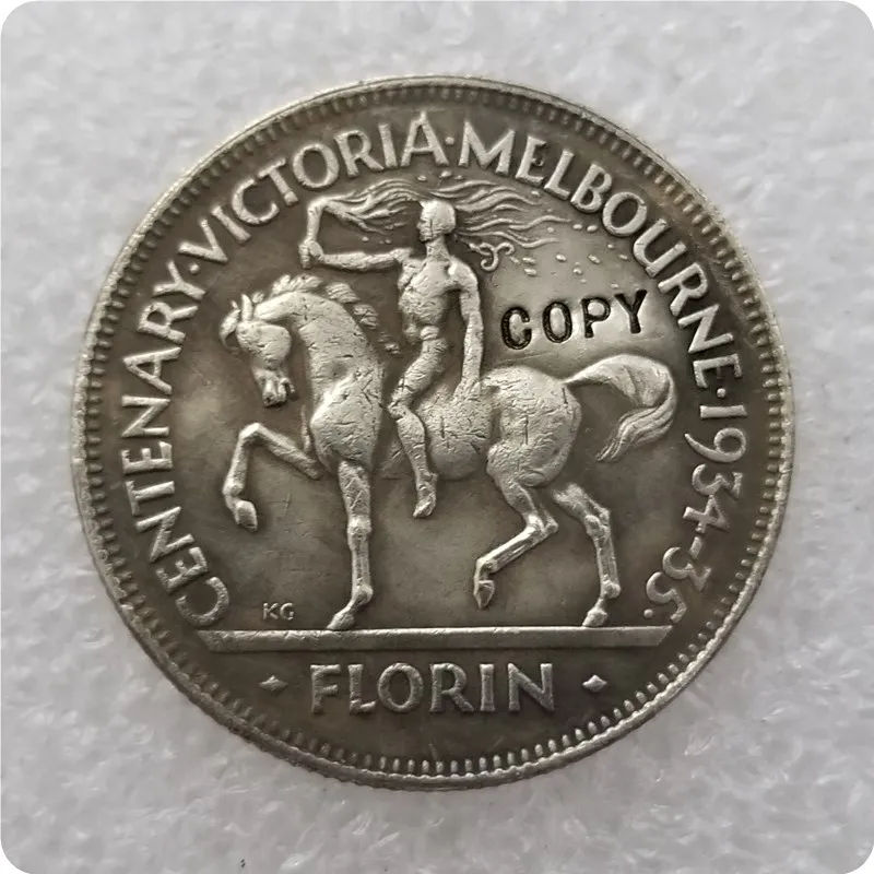 1934/35 г. австралийский Centenary Florin копия Джордж В Койн | Дом и сад