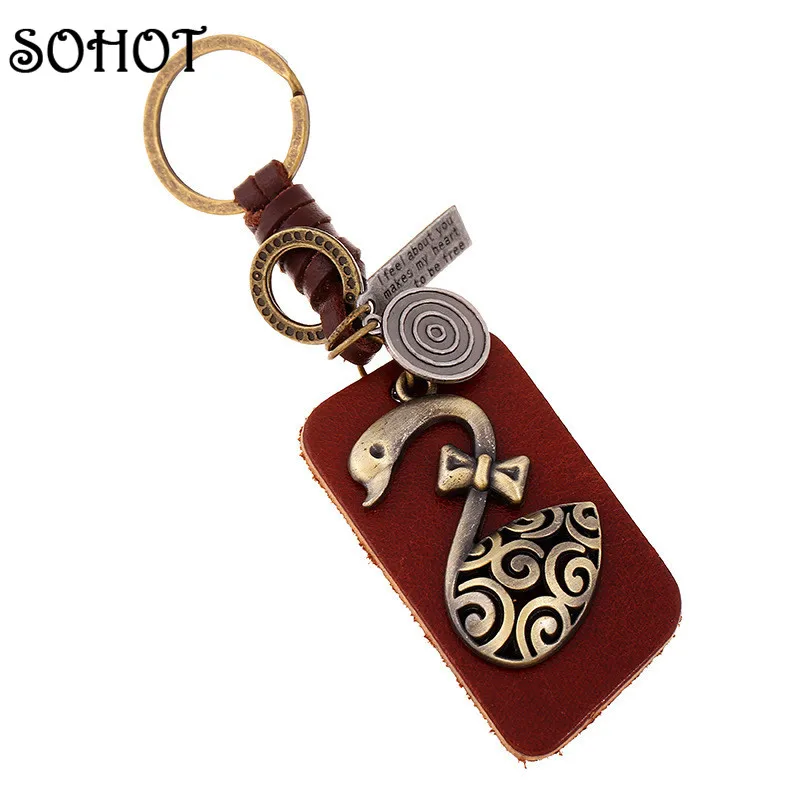 SOHOT Романтический ювелирный брелок с лебедем Подвеска для дамской сумочки ключей