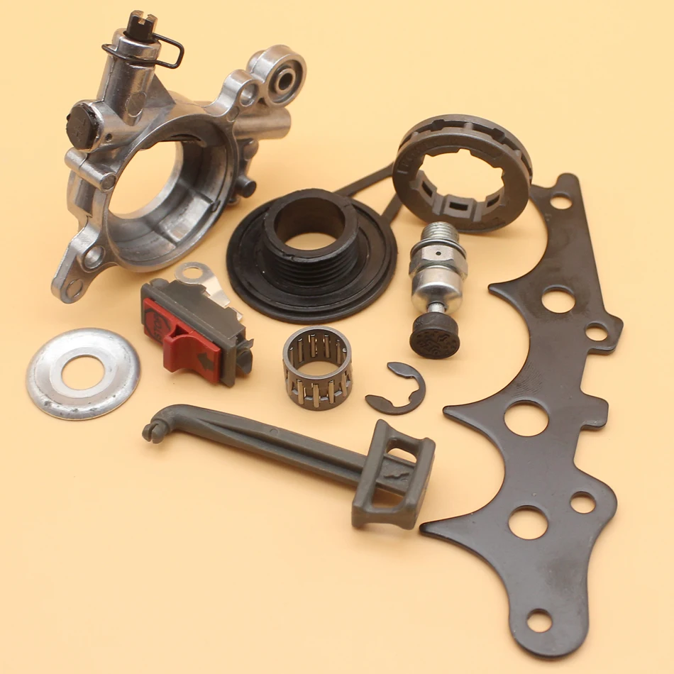 Масляный насос Червячная Шестерня Бампер Прокладка комплект для Husqvarna 362 365 371 372