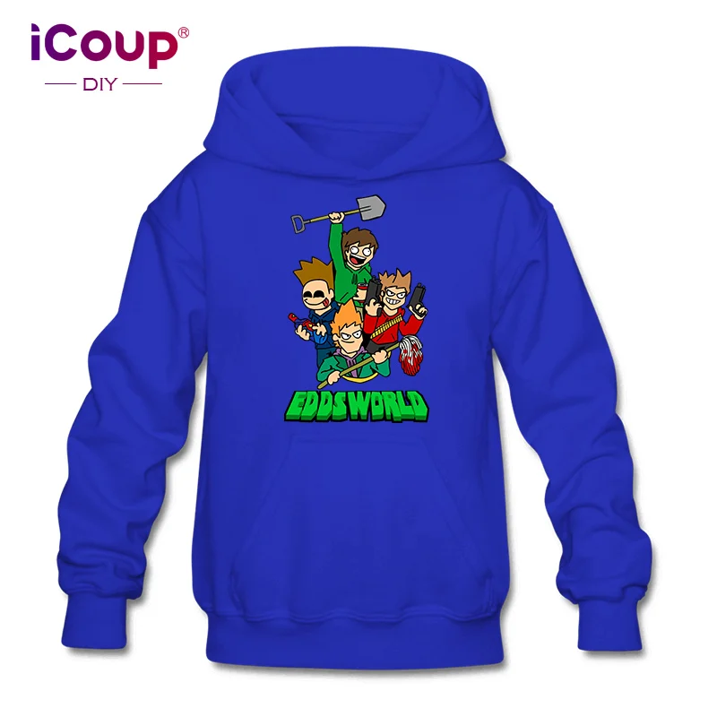 Толстовка iCoup Kids Eddsworld Crash Zoom Wiki толстовка из 100% хлопка для детей 12-18 лет | Мужская