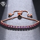 LXOEN брендовые простые оправы, крошечные фианиты, регулируемые браслеты Bolo для женщин, подарок Вечерние