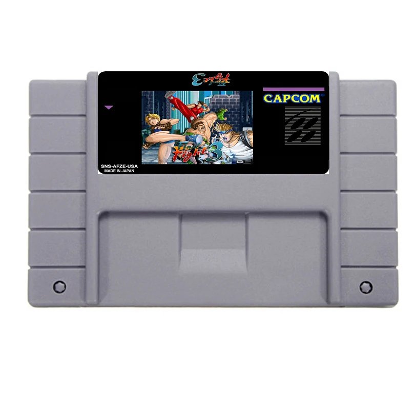 Горячая продажа 16 бит 46pin карточки для Супер игры финальный бой 3|16bit game card|games card
