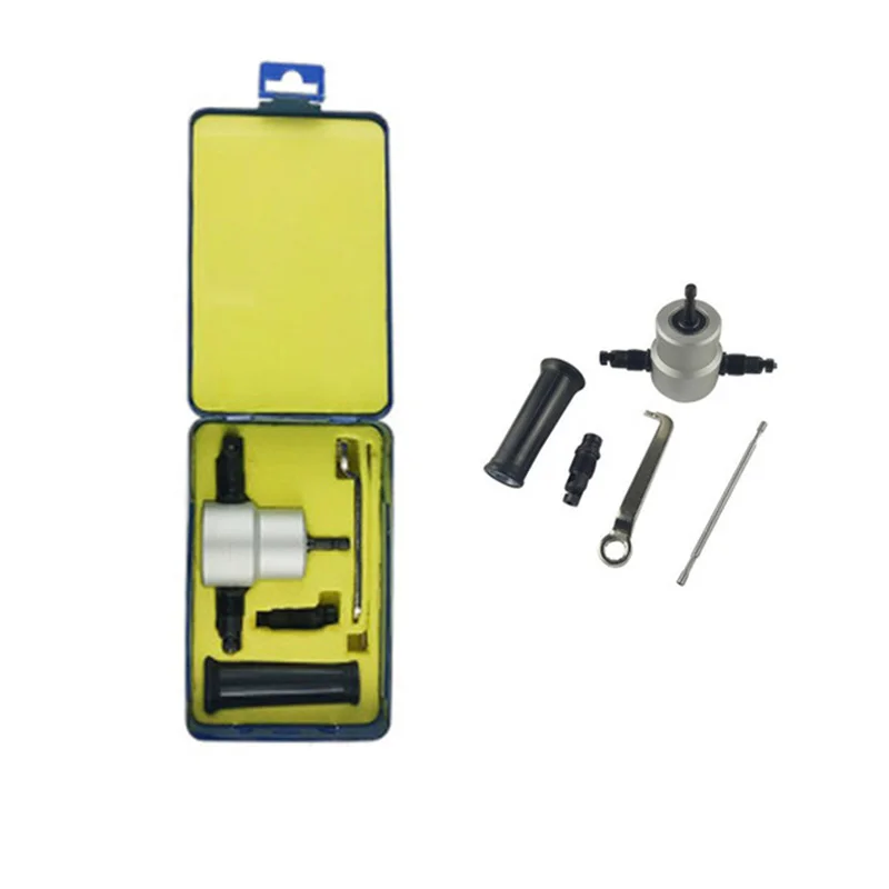 

Sheet Metal Nibbler Cutter Double Head Sheet Tool Nibbler Saw Cutter Tool Drill Attachment Cutting Tool Power Tools