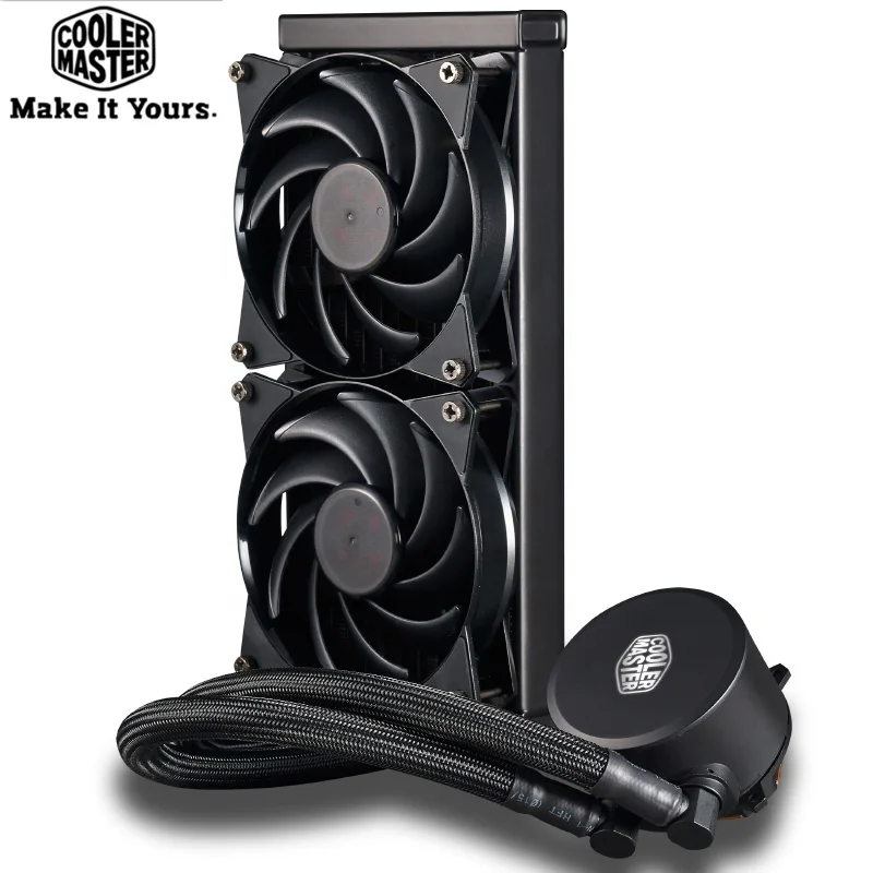 Кулер Cooler Master cpu жидкостный кулер 120 мм RGB тихий вентилятор для Intel 775 115X2011 2066 и AMD AM4 AM3+ cpu кулер для воды PC радиатор