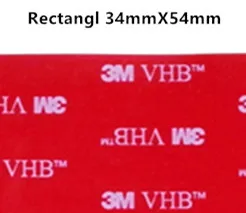 Rectangl 34mm x 54mm 3 М VHB 5608 высокая производительность для дома и улицы Применение серый лента 3M Водонепроницаемый акриловая пена Двухсторонняя клейкая лента, высечки любой размер - Цвет: Rectangl 34mm x 54mm