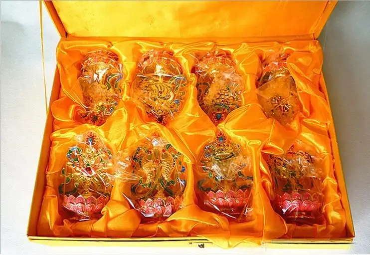 Восемь благоприятных украшений тибетская модель предложение талисмана Тантра