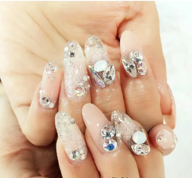 5 шт много цветов длинные капли воды Flatback Стеклянные стразы для украшения ногтей
