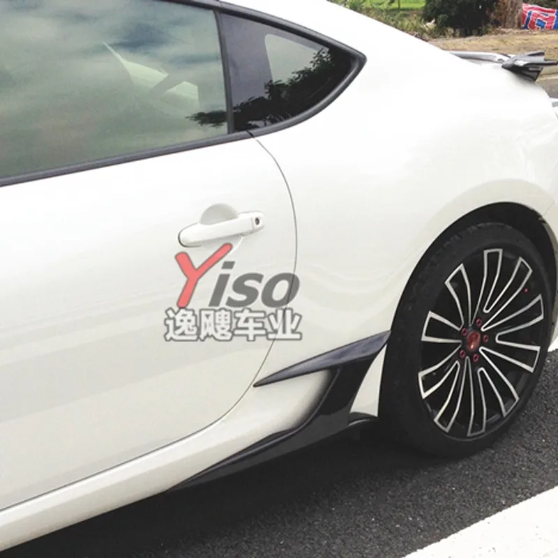 GT86 углеродное волокно автомобиля Стайлинг Боковой бампер губы юбка для Toyota GT86 Subaru BRZ 2012