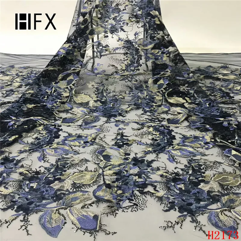 HFX последние Африканские кружева 2019 высокое качество нигерийские кружевные