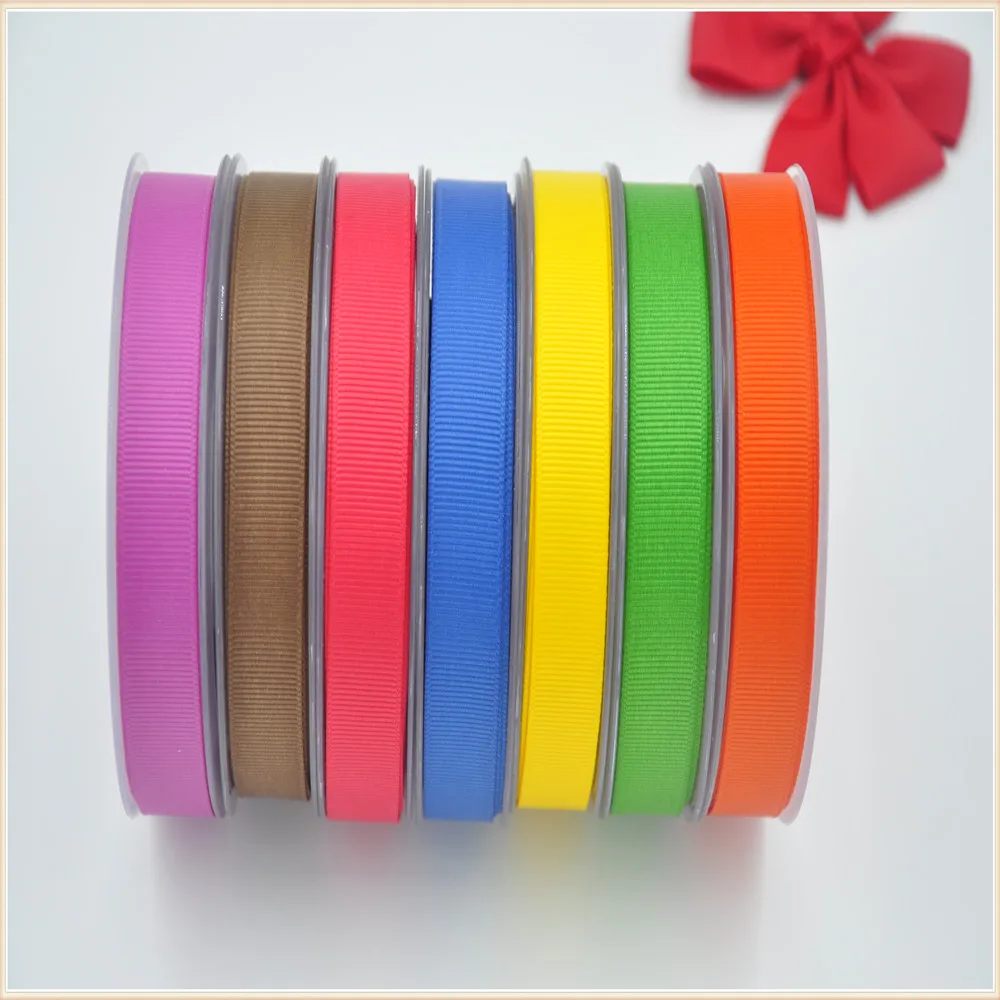 

5/8" 16MM Solid Polyester Grosgrain Ribbons 245 Colors in stock,Top Quality For DIY Craft,Hair,Sewing,Packaging,Wedding Party