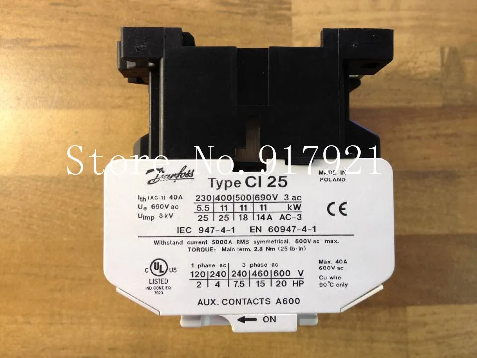[ZOB] Специальное предложение 25 40A AC24V оригинальный Danfoss CI импортный контактор