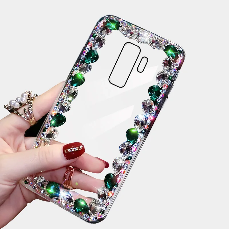 Простой Прозрачный чехол для телефона со стразами ТПУ защищает ваш телефон