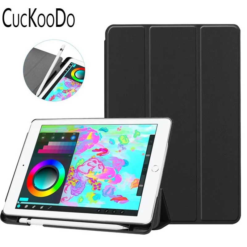 Для iPad 9 7 2018 тонкий резиновый чехол с автоматическим пробуждением/сном для Apple