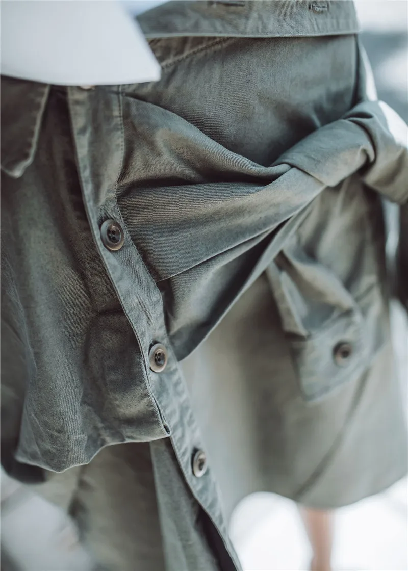 

AEL Asymmetrical Women's Summer Knot Skirt Decorate Sleeve buttons Casual Brand Feminina2019 Fashion Personality Femme Clothing