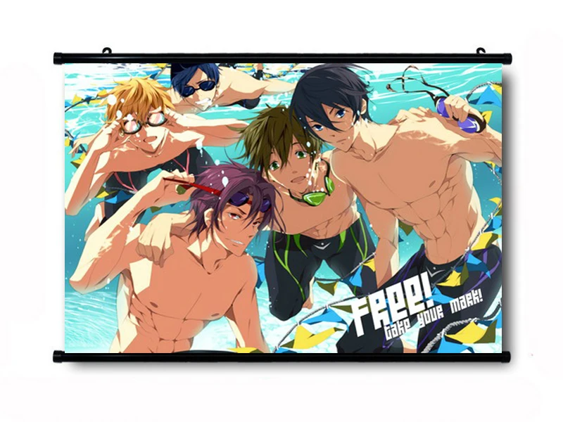 

Free! Iwatobi Swim Club Anime Characters 35*25CM Wall Scroll Poster #40165