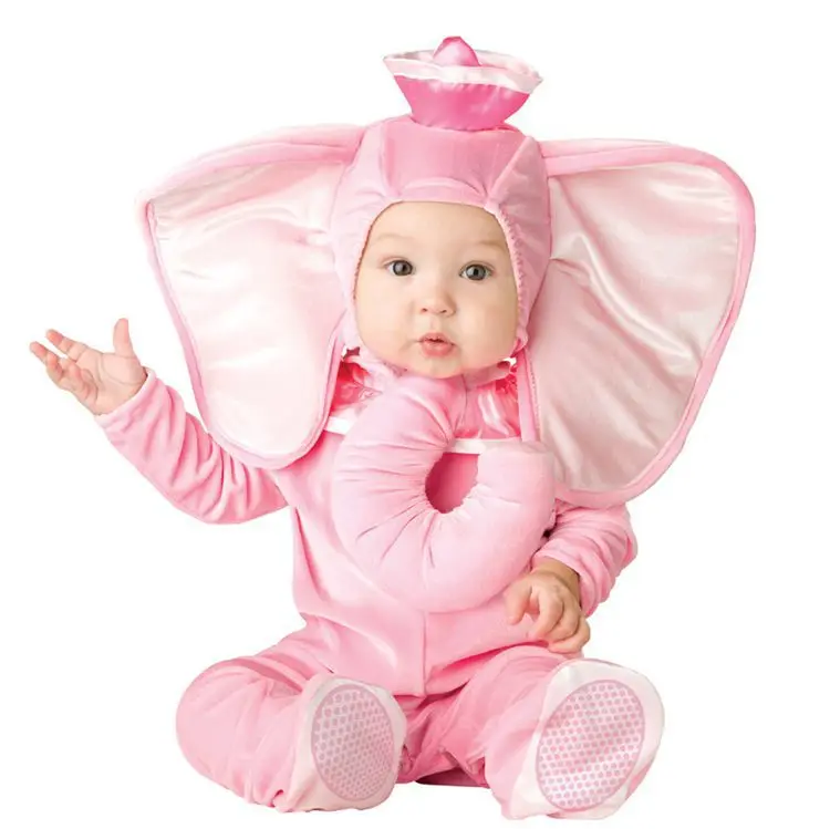Костюмы для костюмированной вечеринки с изображением слона животных Детские