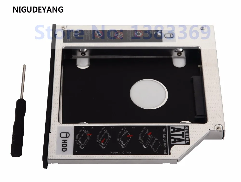 NIGUDEYANG 2-й жесткий диск HDD SSD Оптический отсек Caddy Рамка адаптер лоток для Lenovo IdeaPad Z560