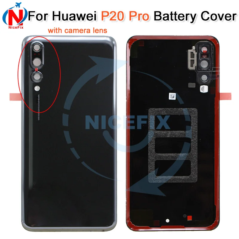 Защитное стекло для Huawei P20 Pro задняя крышка аккумулятора Корпус задней двери