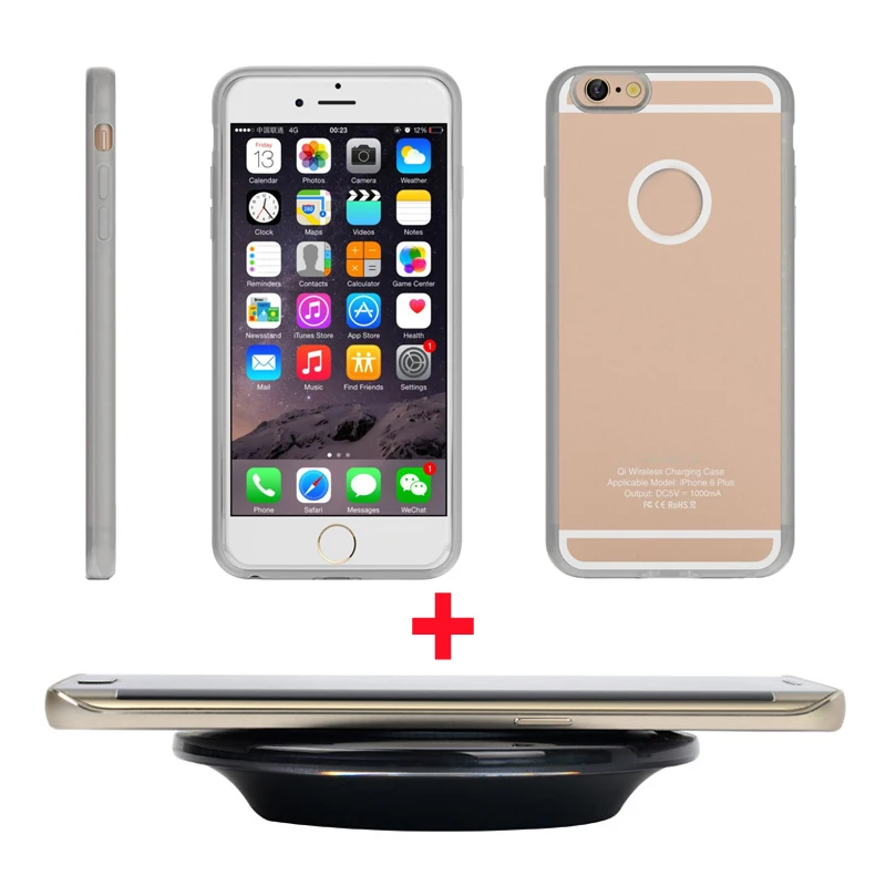 Новый комплект накладки для беспроводного зарядного устройства 2 в 1 + чехол