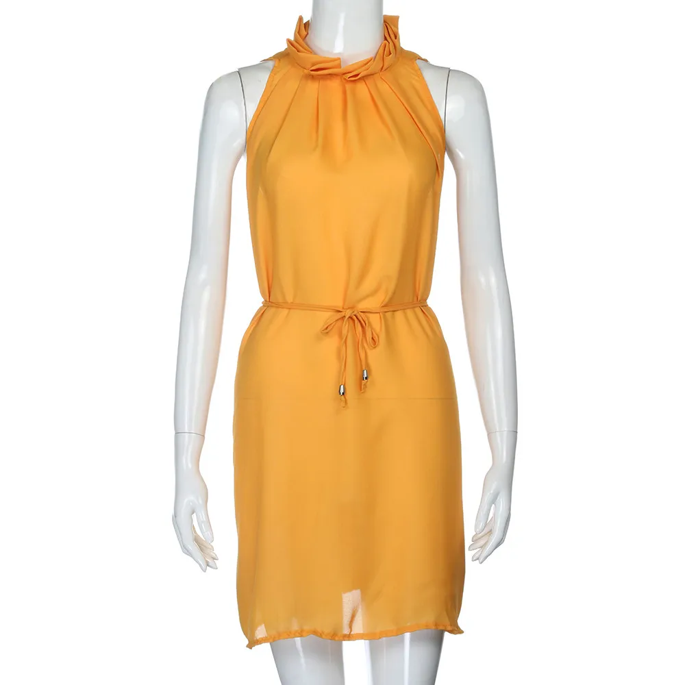 Бесплатная страусиное платье с круглым вырезом женское модное летнее шифоновое