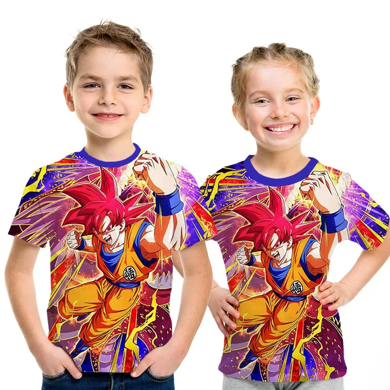 Off White Dragon Ball/Супер Saiyan/детская футболка с 3d рисунком модные летние футболки для