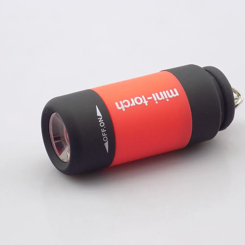 Перезаряжаемый мини фонарик с USB портом портативный карманный фонарь для ключей