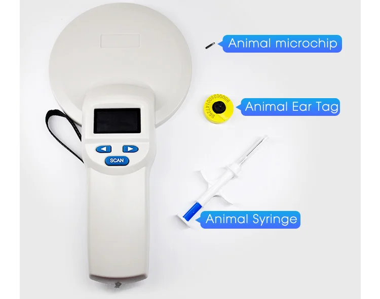 134,2 кГц FDX-B EMID OLED дисплей мини-чип сканер чипов у собак Bluetooth Pet ID RFID микрочип ручной сканер с Usb
