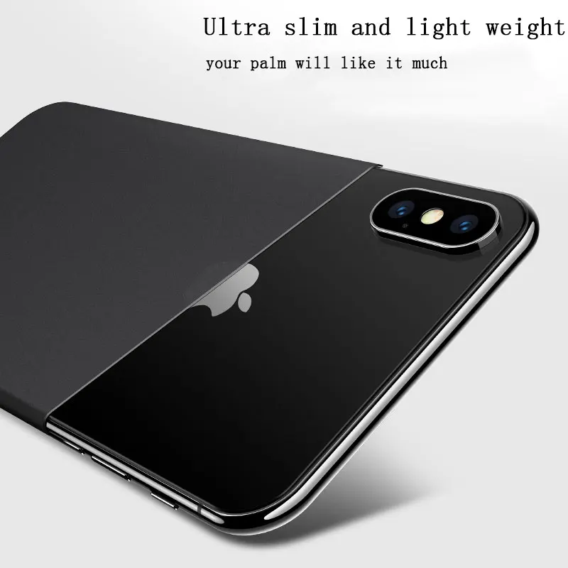 Slim Case For iPhone 8 8Plus 7 Plus 7Plus Matte PC Cases X 6 s 6Plus 6s Back Cover White Coque Black Fundas XR XS MAX |