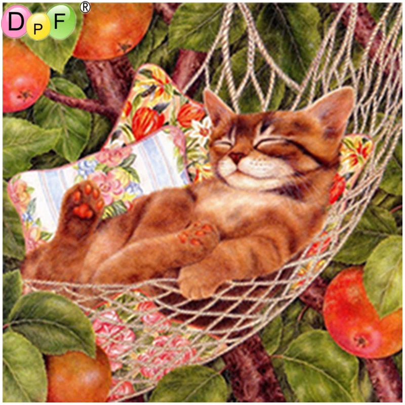 DPF полная квадратная Алмазная вышивка сделай сам 5D мозаика спальня Мультяшные