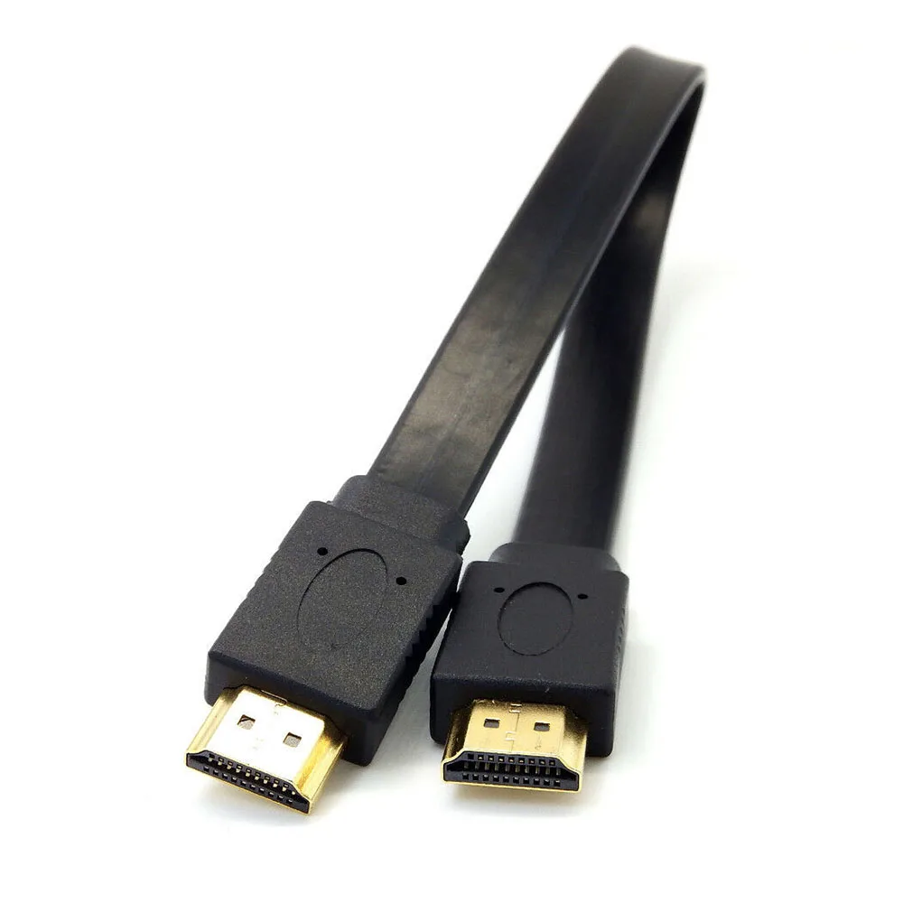 Full HD короткий HDMI штекер-штекер плоский кабель Шнур для аудио видео TV PS3 30 см |