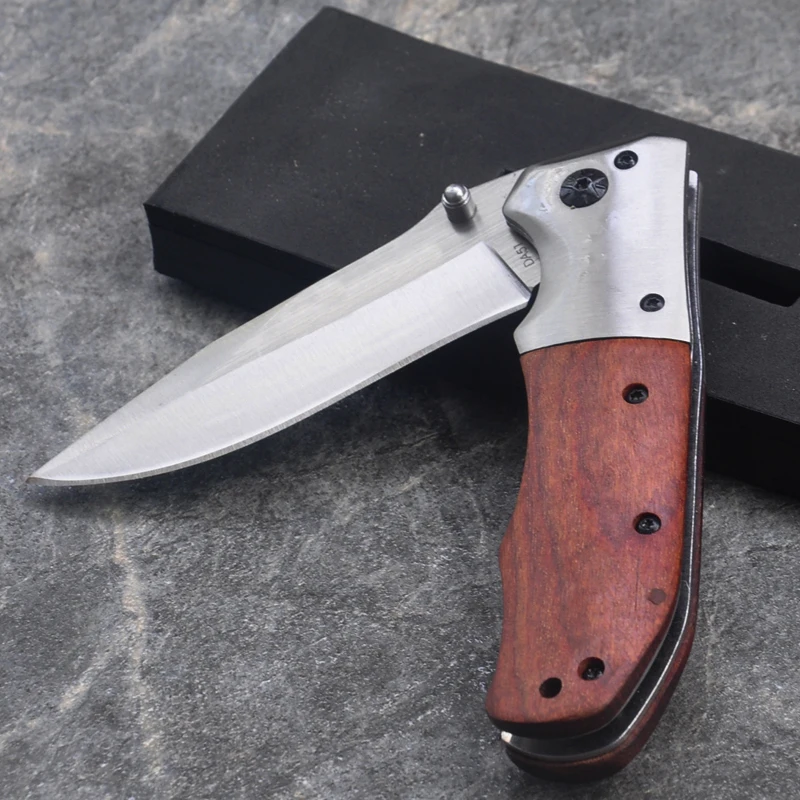 

7CR17MOV Нож для выживания складной нож с деревянной ручкой карманный нож охотничьи Тактические Ножи Инструменты для кемпинга на природе