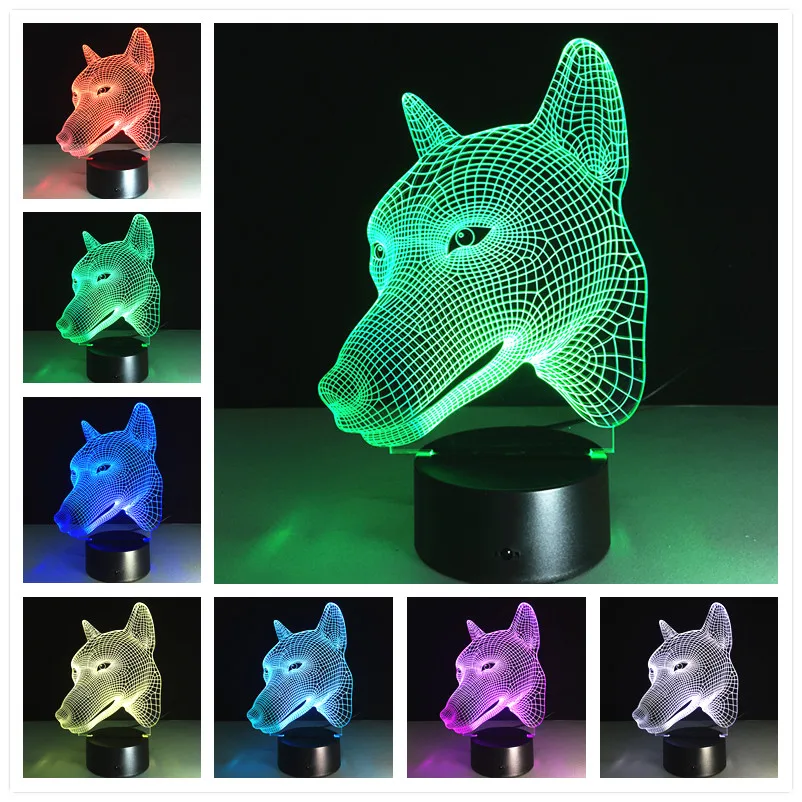 Usb Led 3d лампа стерео и свет акриловый подарок на день рождения внешний аккумулятор