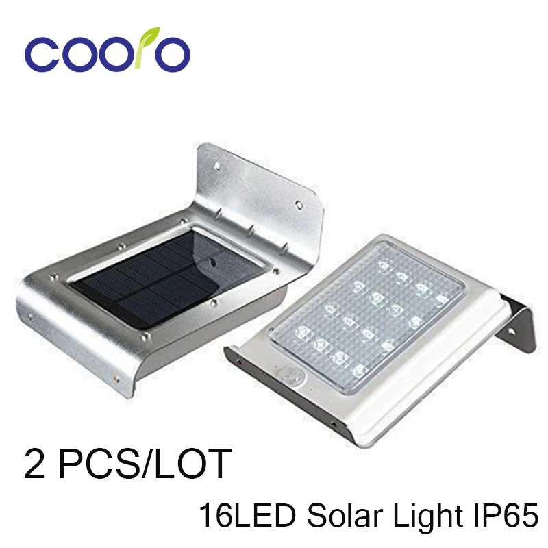 2 шт. светодиодный солнечный светильник го поколения 16 светодиодов наружный