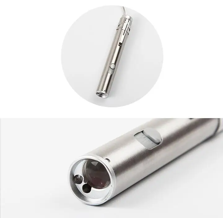 3 in1 500LM компактная алюминиевая сплава USB Перезаряжаемые светодиодный лазерный и