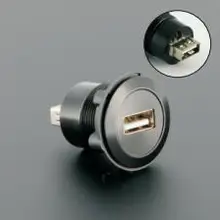22 мм USB разъем для крепления на панель(USB2.0 Женский A изменение на женский A 22 мм USB разъем для крепления на панель(USB2.0 Женский A изменение на женский A