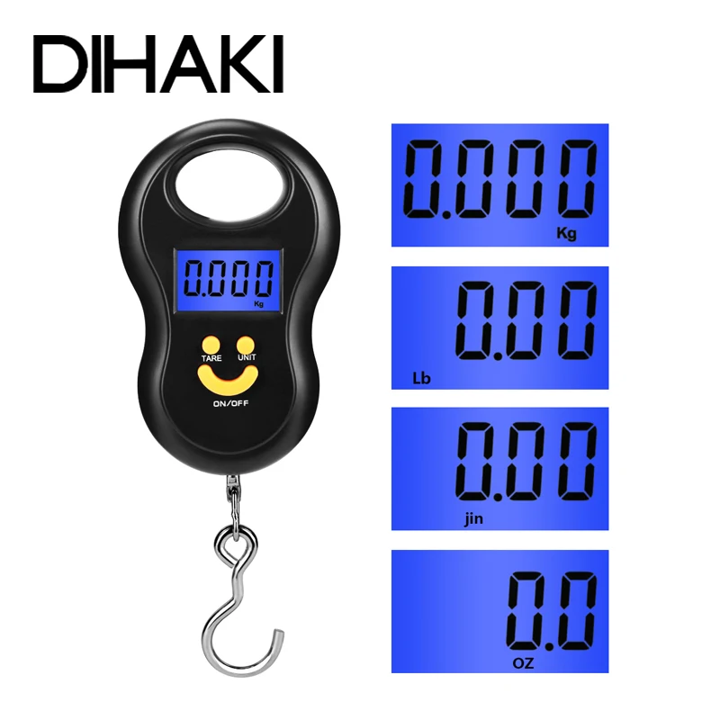 

50 кг/10 г весы для багажа безмен 50 кг Мини цифровой весы для кухонные весы инструмент рыбалка чемодан путешествия вес ing безмен висит электро