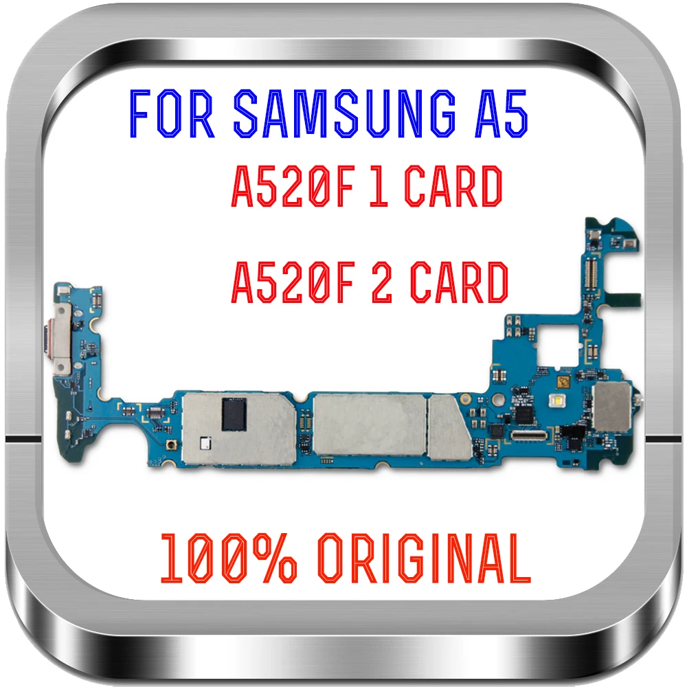 Разблокированный для samsung Galaxy A5 A520F материнская плата с полными ЧИПАМИ протестированная материнская плата Android логическая плата