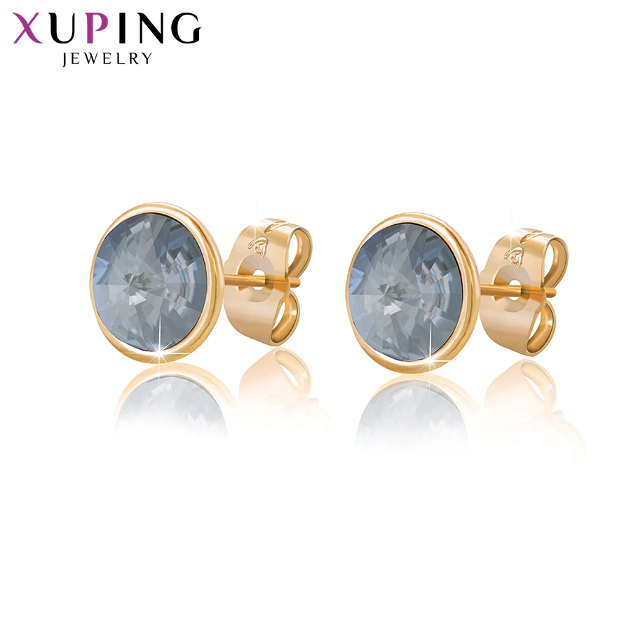 Xuping 8*8 мм серьги-гвоздики кристаллы от Swarovski простые элегантные украшения для женщин девочек вечерние подарки M80/M81-20396