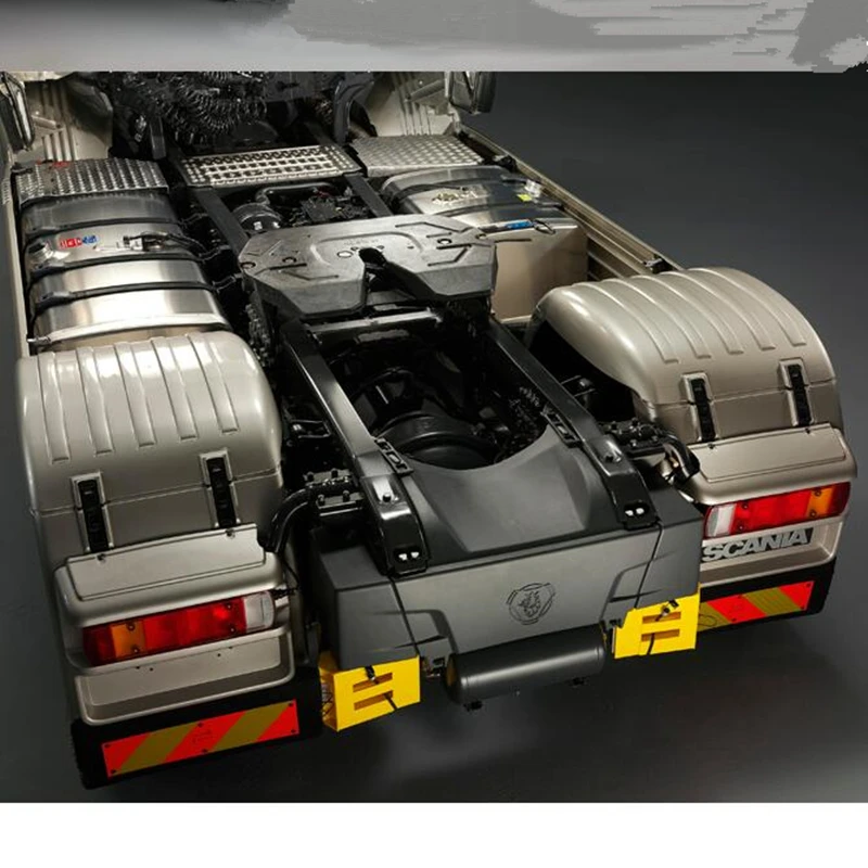 Tamiya scania запчасти для хвоста грузовика задний бампер и задние светодиодные лампы и грязевые комплекты для tamiya 1/14 rc R470 R620 56323 прицеп для трактора