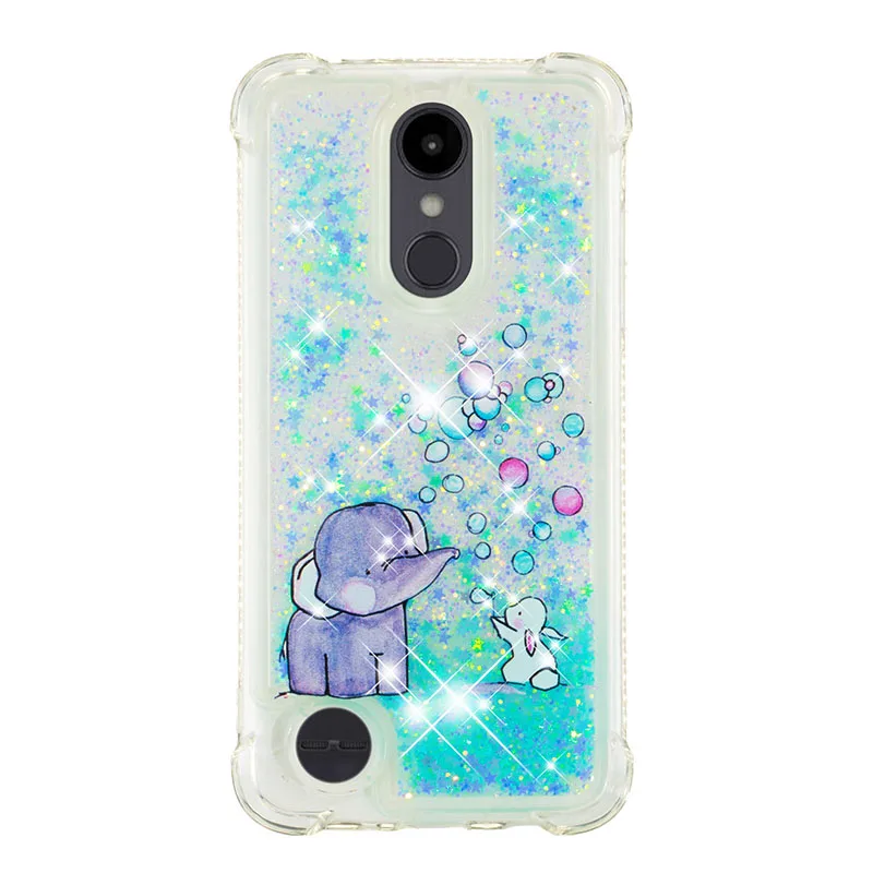 Bubble Elephant Блестящий песок блесток Жидкий чехол для LG K8 K9 K10 K11 K30 K4 K20 плюс M250 Aristo 2 Plus XT210 G7 V40 ThinQ чехол - Цвет: Bubble Elephant