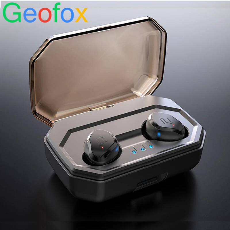 GeoFox беспроводные наушники Bluetooth в ухо стерео звук спортивные i7s tws для Samsung